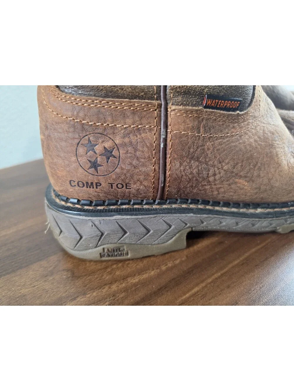 Tennessee Work Boot Co. Leather Cowboy/Work Boot, Steel Toe, Waterproof Mens 8W
